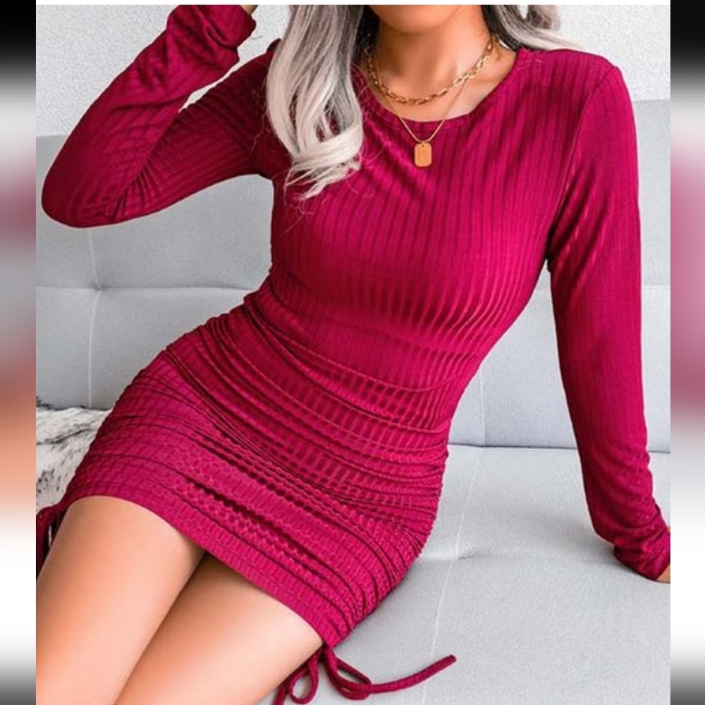 Live To Be Spoiled Ruched Dress